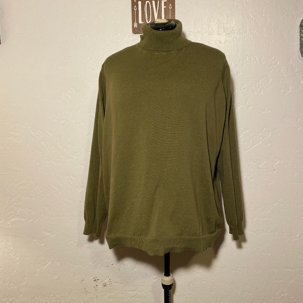 d & co. essentials turtle neck, size 1X
